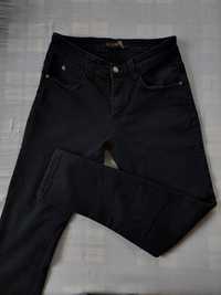 Spodnie męskie czarne 31, elastyczne rurki, slim M/L