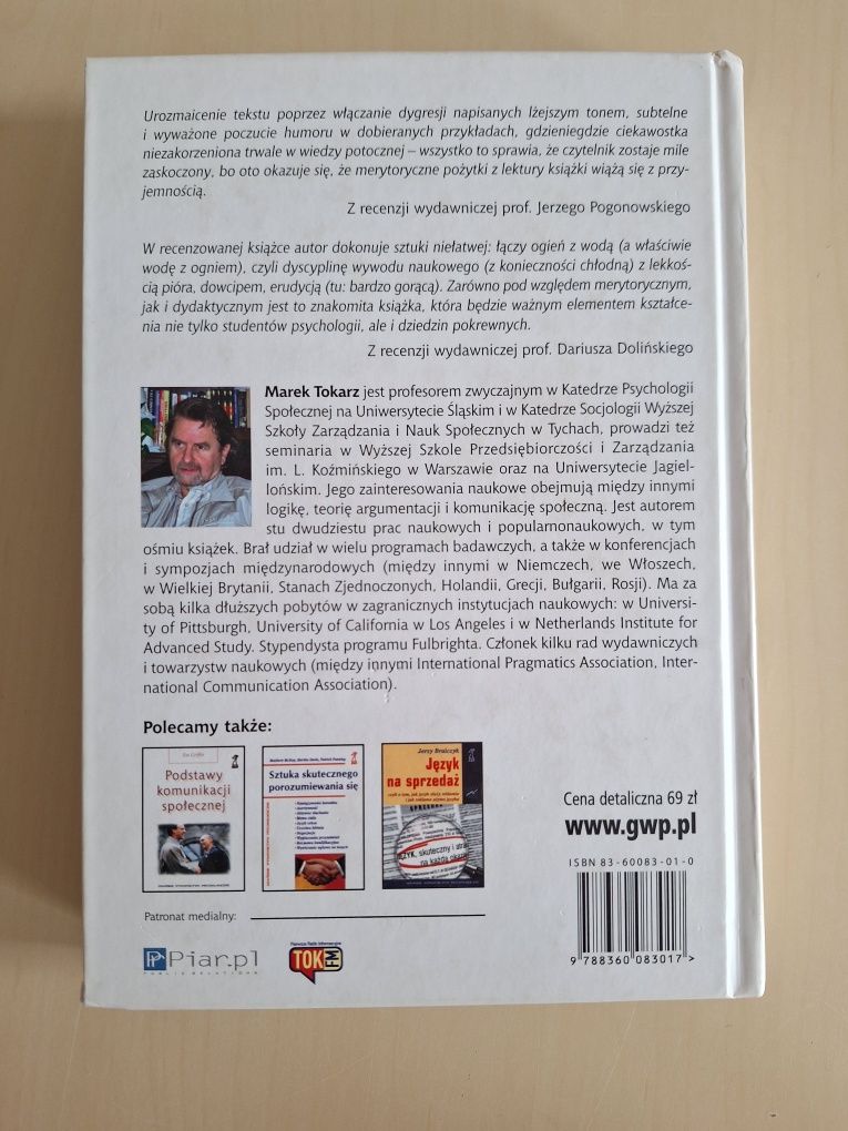 Marek Tokarz Argumentacja Perswazja Manipulacja