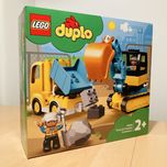 LEGO Duplo Camião e Escavadora novo