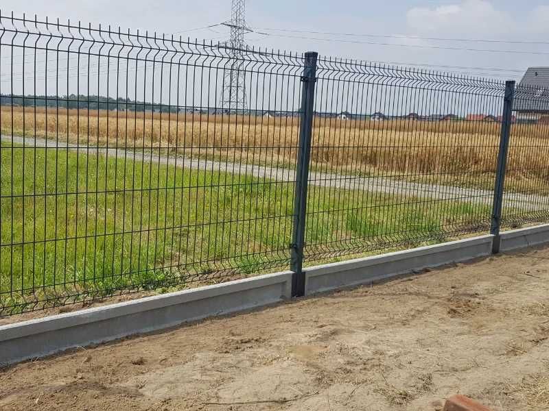 Ogrodzenie panelowe 5mm 143cm z podmurówką Grafit