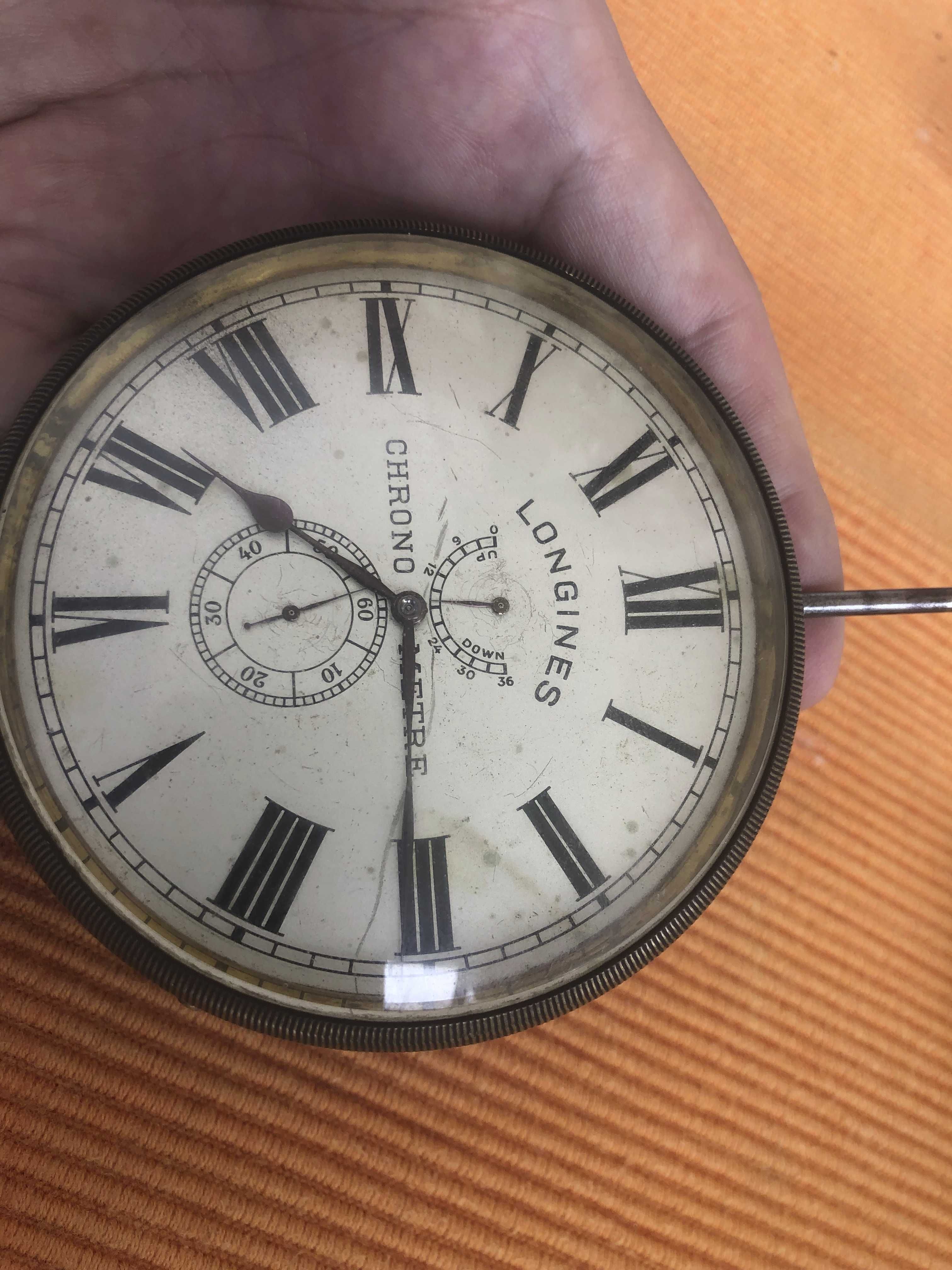 Relógio longines raro de bolso/expositor de relojoaria. Calibre 2129.