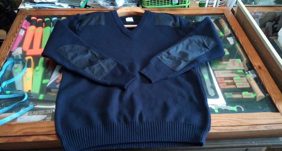 Sweter Wojskowy UK granatowy r.L 44-46 (2XL -3XL)