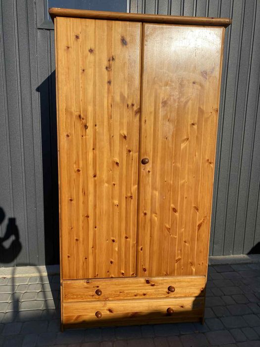 Piękna drewniana i solidna szafa sosnowa.Transport.Okazja.Wysyłka