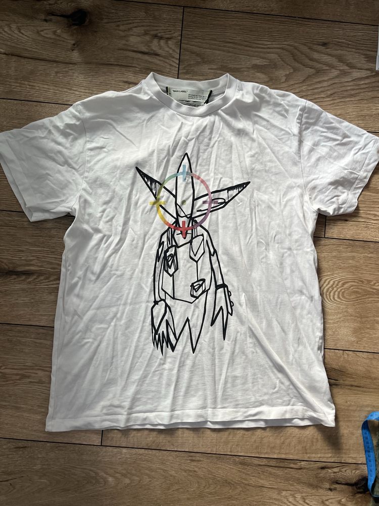 Off-White Koszulka Futura Alien Print Tee L