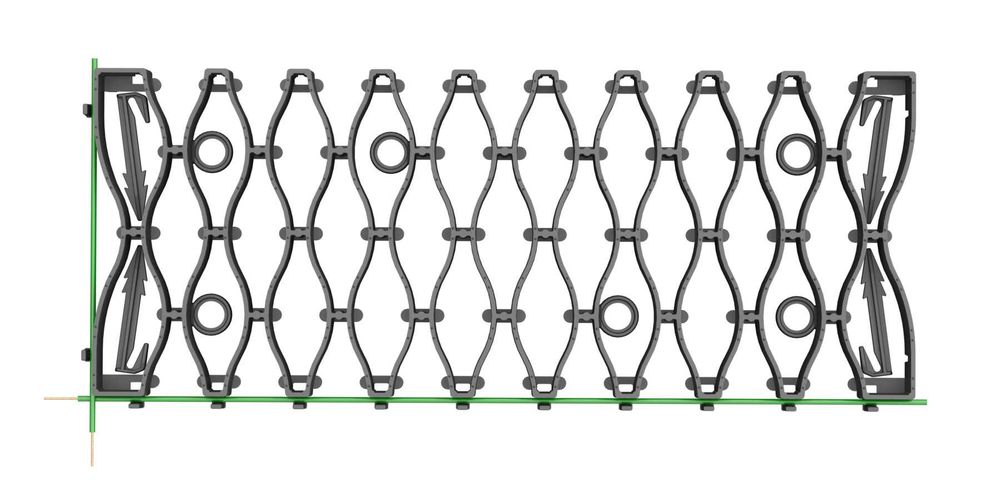 Kratka pod robot koszący 20x50x3 cm OGRÓD PARKING TRAWNIK kotwy