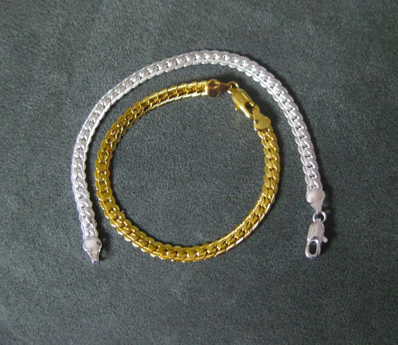 Pulseira Aço Prateada ou Dourada NOVA