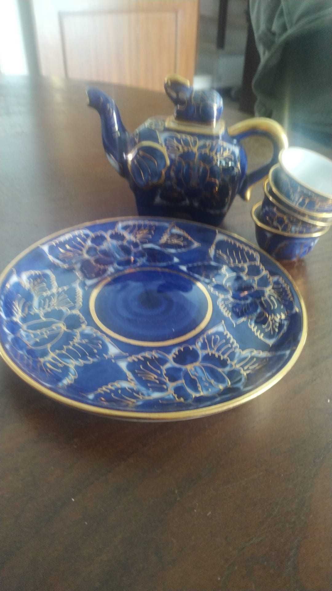 Conjunto de chá, porcelana, original da Tailândia