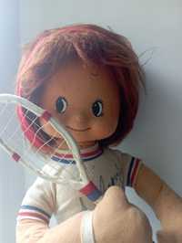 Фетровая кукла теннисистка Lencі с автографом лялька 80-і ГДР
