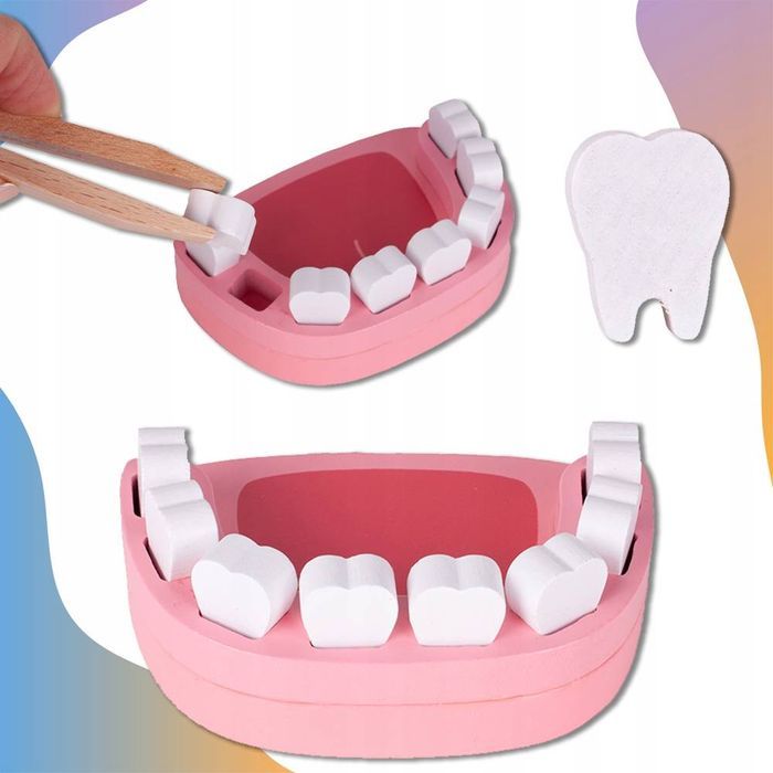 Mały Doktor Drewniany Zestaw Małego Lekarza Dentysty W Walizce  Dzieci