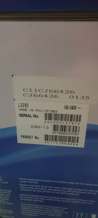 БФП Epson EcoTank L3280/86