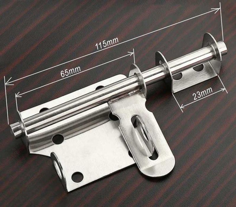 Zasuwa rygiel drzwi, przeciw włamaniowy stal nierdzewna