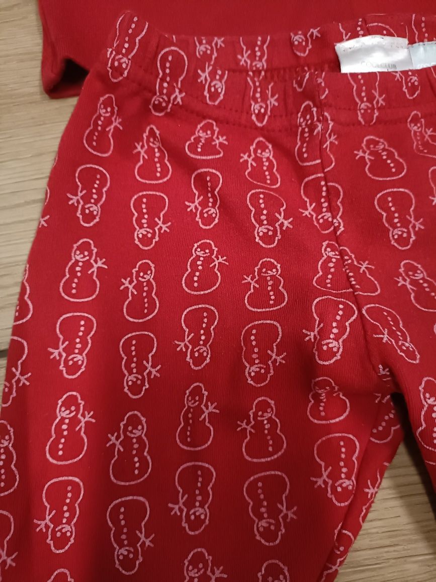 Świąteczna piżama x2 rozmiar 68