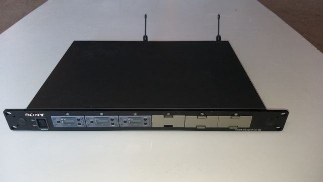 Recetor RF/UHF para micros, audio e vídeo com 3 canais Sony MB-806