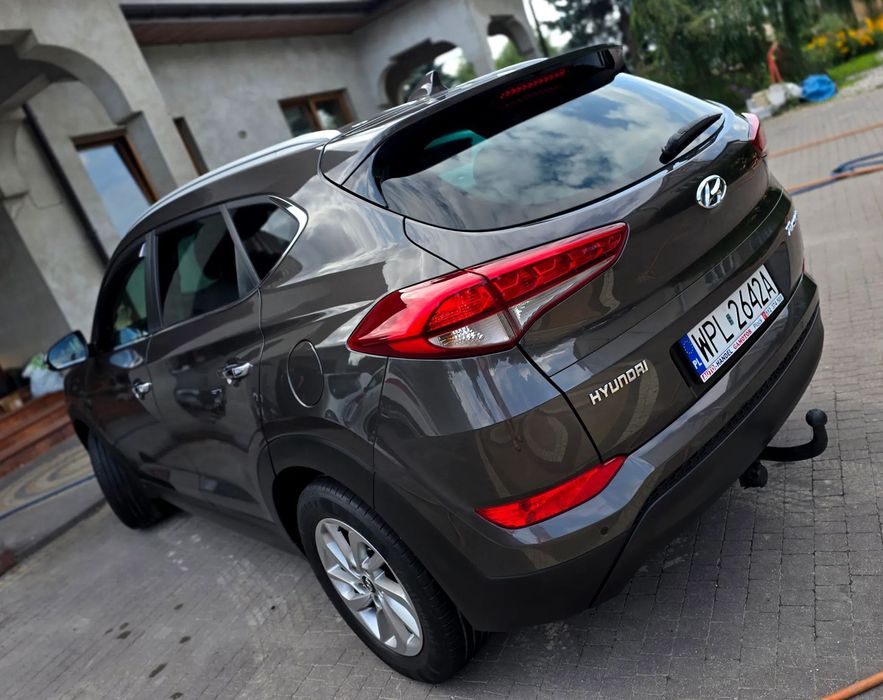 Hyundai Tucson Zarejestrowany 1.6B 132KM alus skóra LEDY NAVI kamera FULL