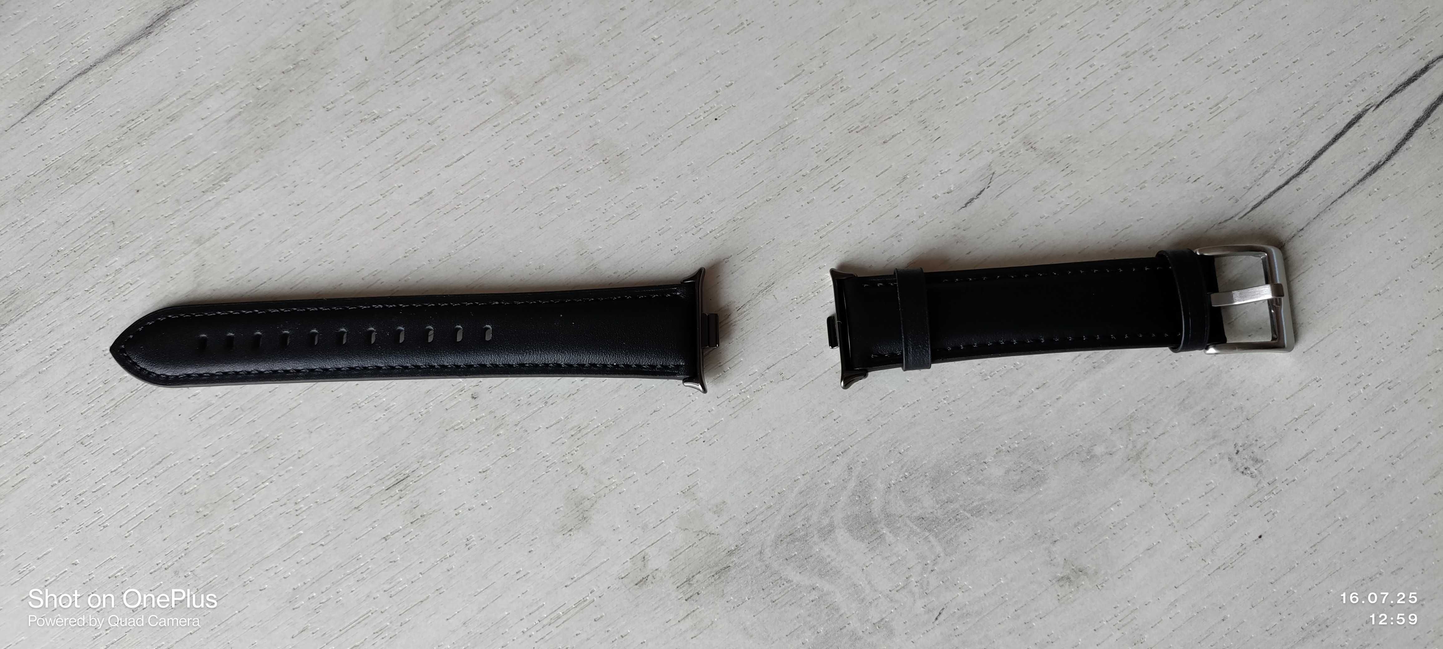 Шкіряний чорний браслет ремінець для Xiaomi Smart Band 8/9 Pro/Redmy 4