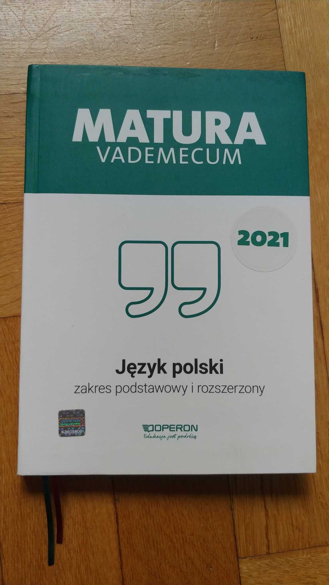 Matura Vademecum Język Polski 2021 Operon nieużywana