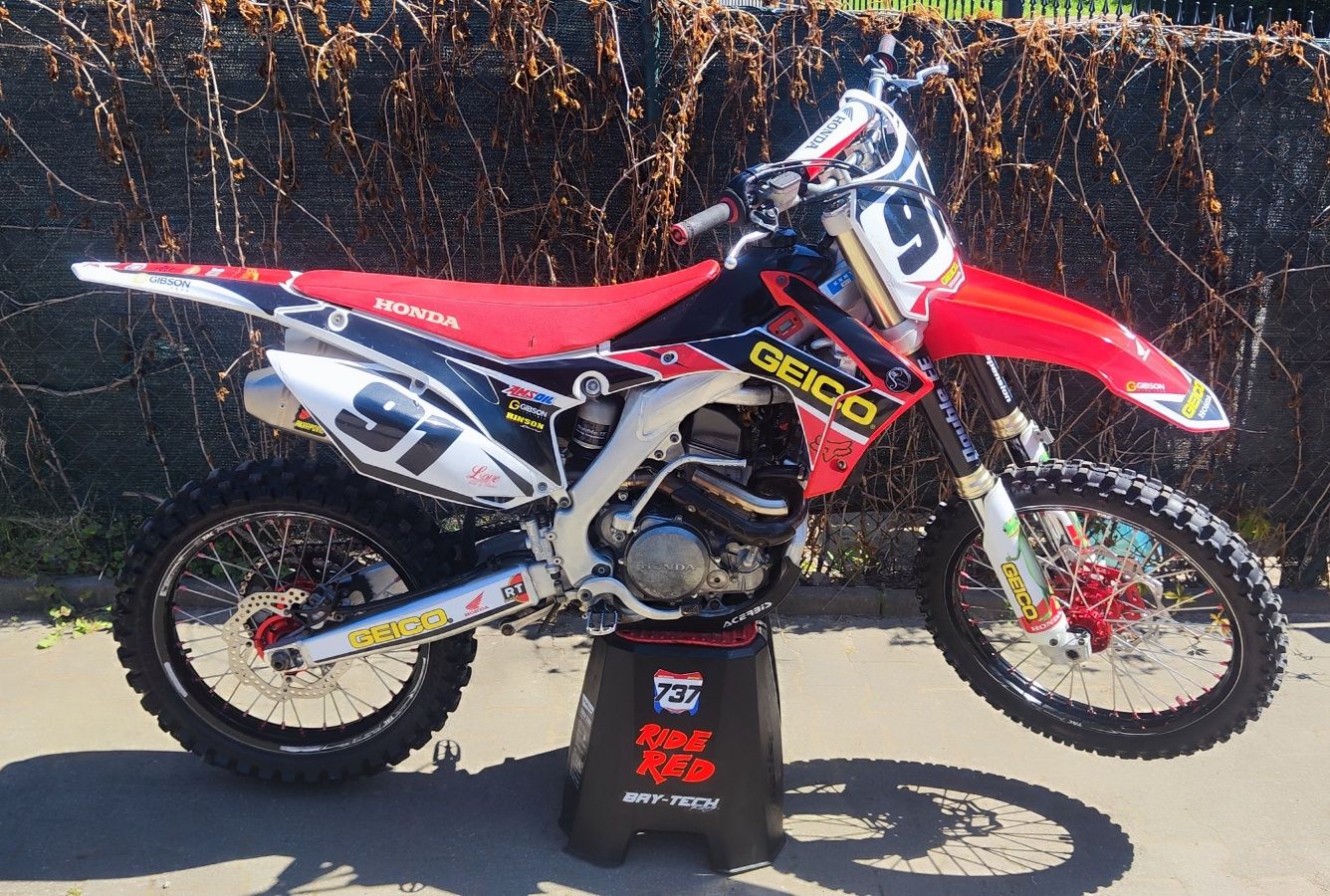 Honda CRF 250 R 2016 akrapovic GEICO k-tech