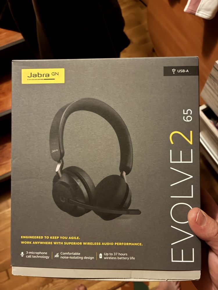 Гарнітура навушники JABRA Evolve2 65 MS USB-A Stereo Black