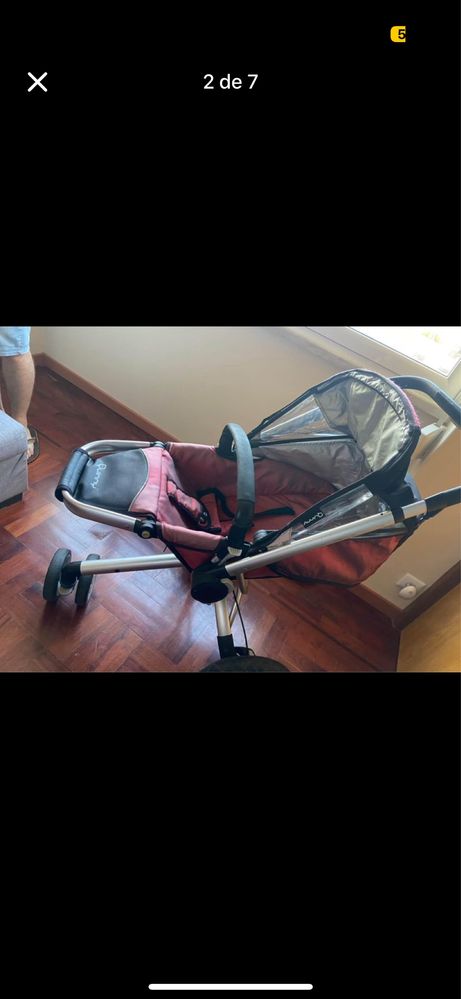 Carrinho ovo e base isofix