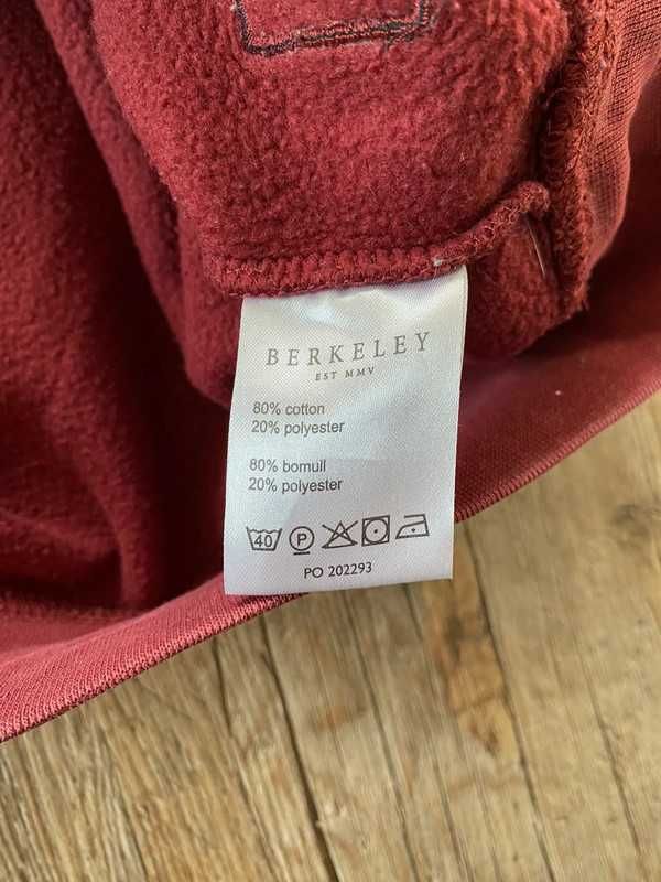 Bordowa bluza męska Berkeley rozmiar XL