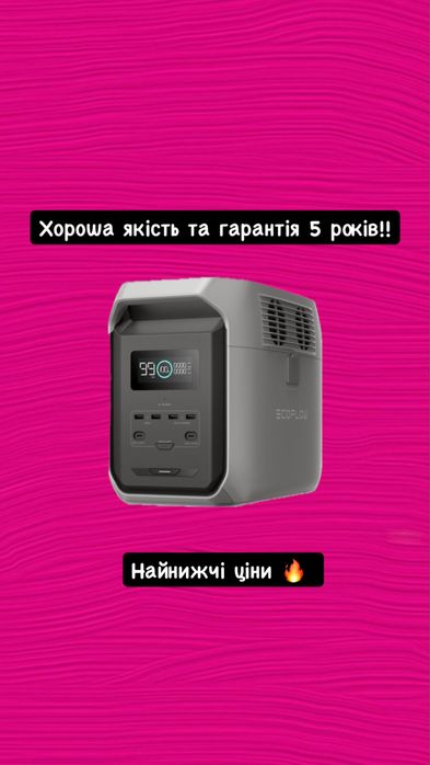 Зарядна станція EcoFlow DELTA 3 1500 EU ( європейські розетки)