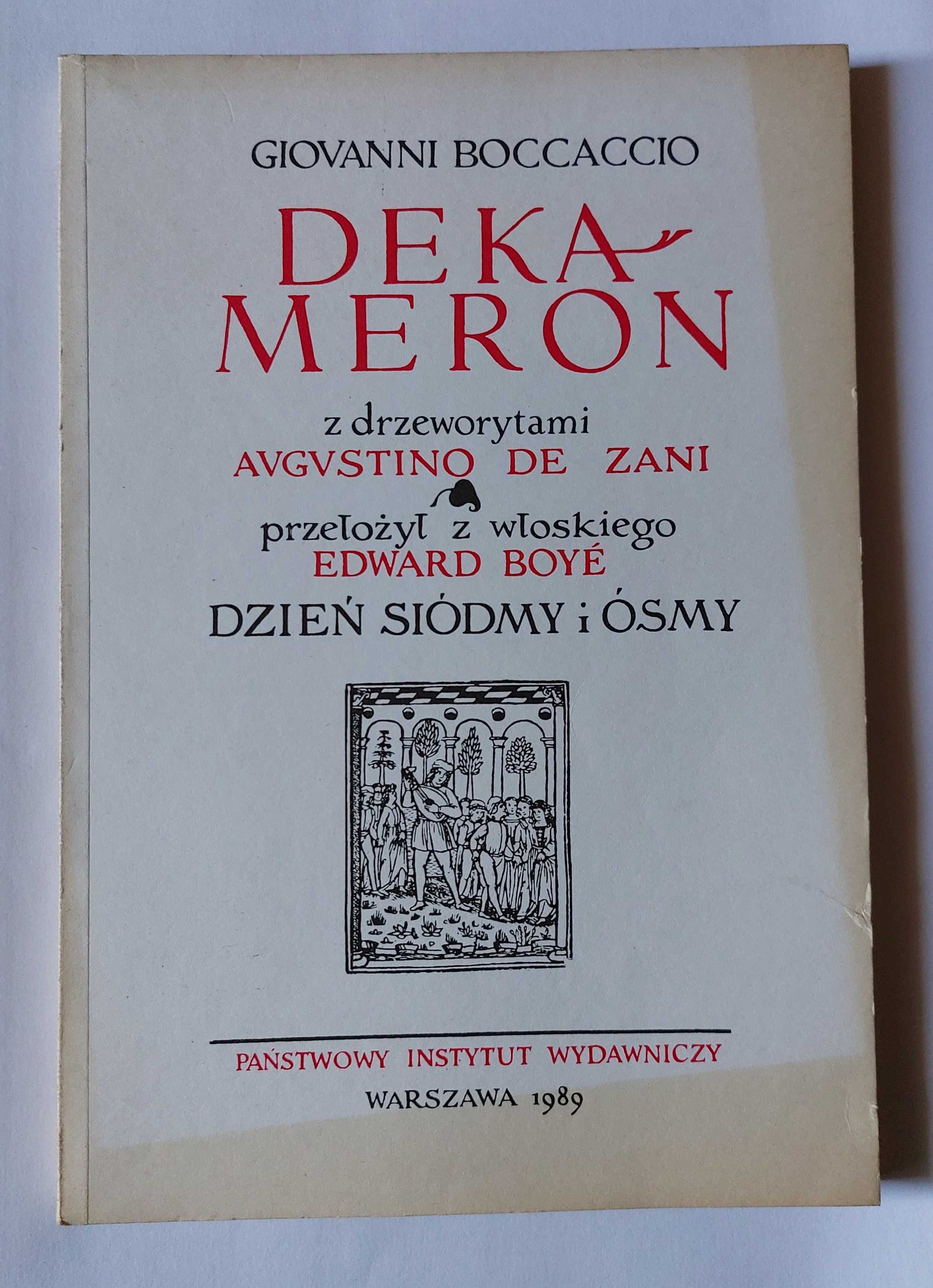 DEKAMERON Z DRZEWORYTAMI - Giovanni Boccoaccio | książka z włoskiego