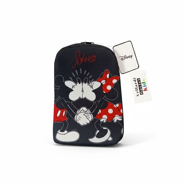 Disney Marvel Etui Pokrowiec Czarny Mickey Minnie Love Nowy 18x23 cm
