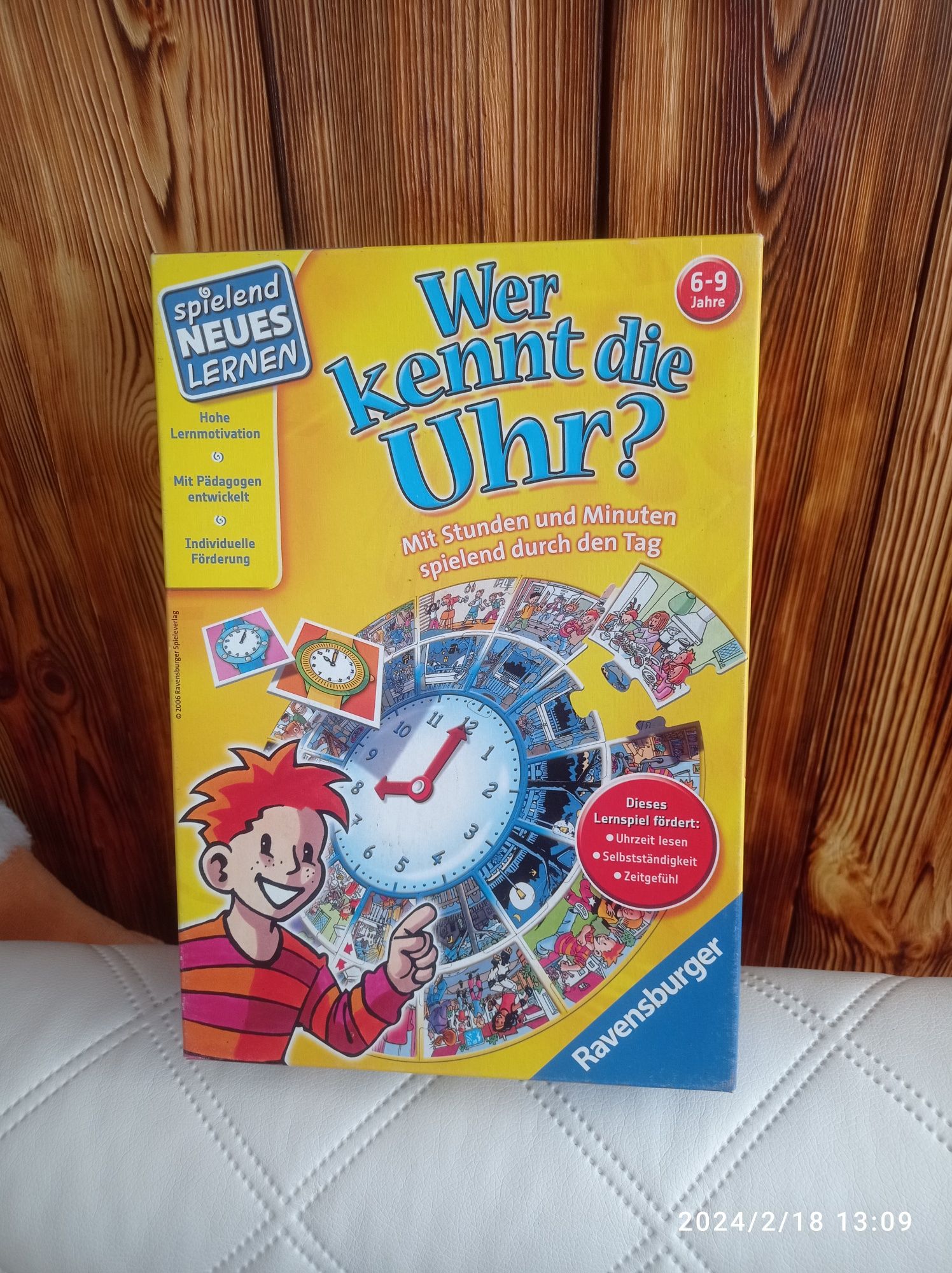 Niemiecka gra "Wer Kennt Die uhr?"