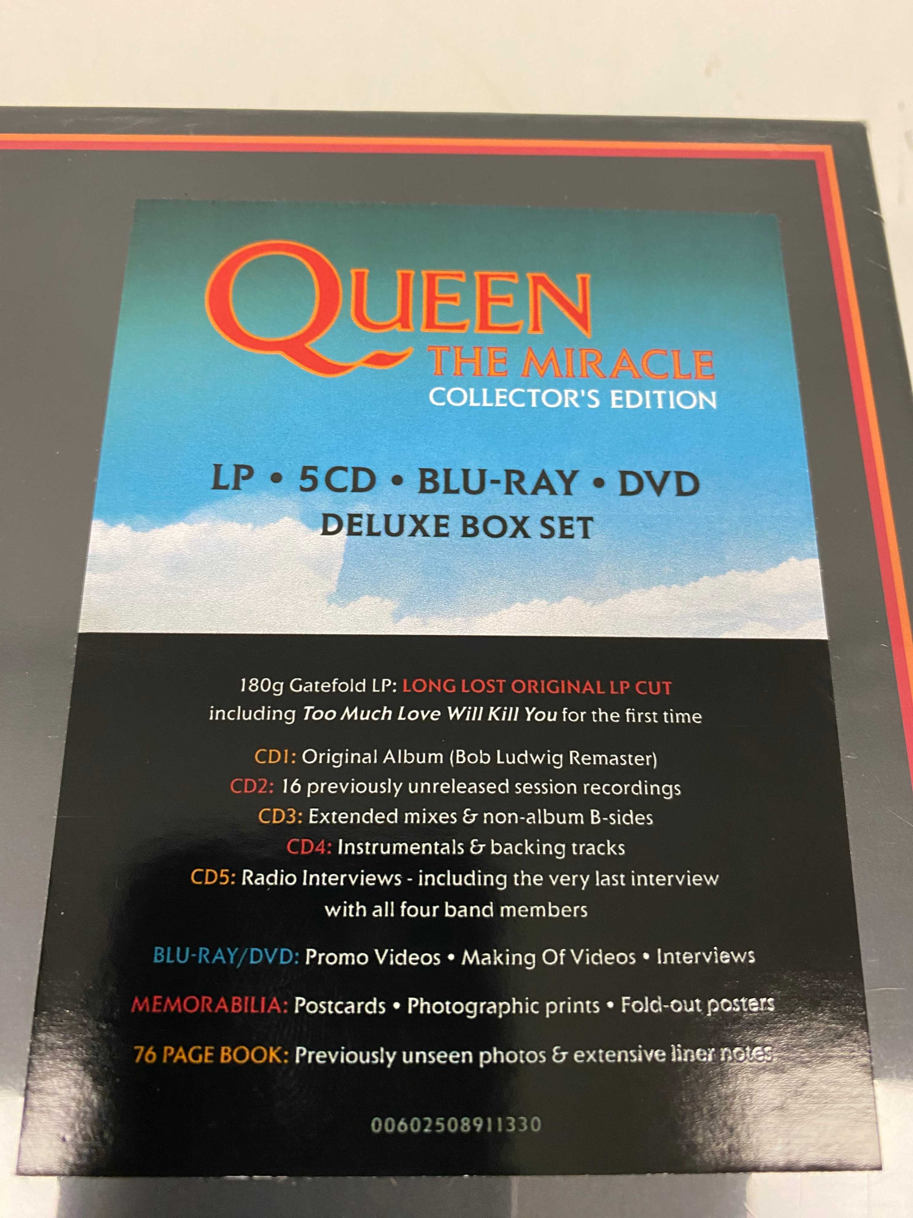 QUEEN The Miracle Deluxe BOX SET (LP+5CD+Blu-Ray+DVD)