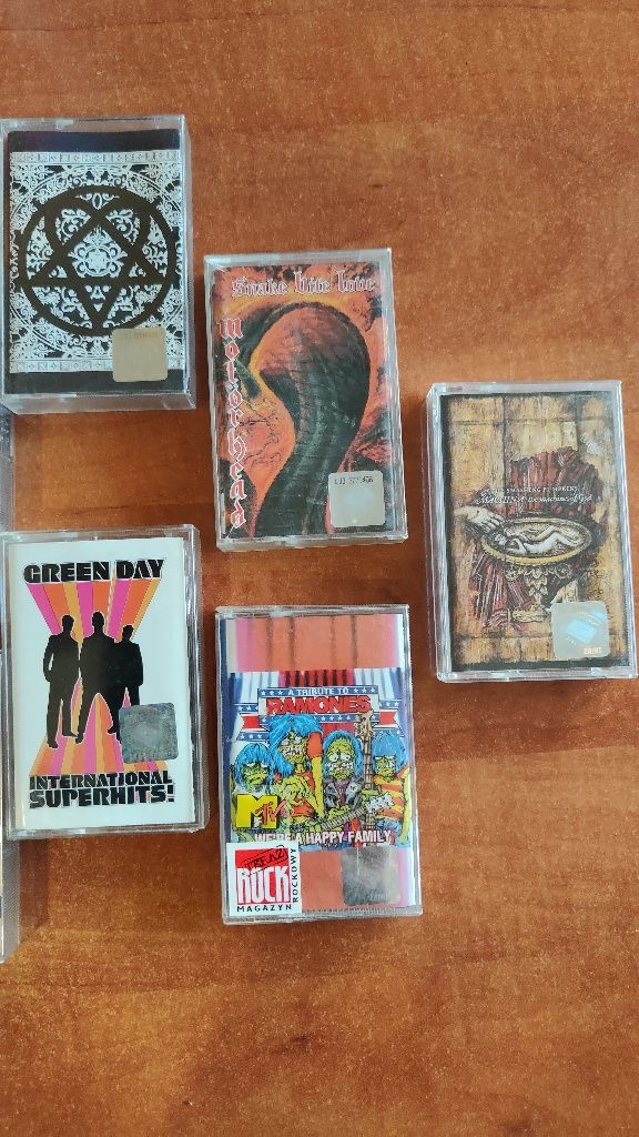 Kasety magnetofonowe orginały. Green Day,HIM,Sepultura,Illusion