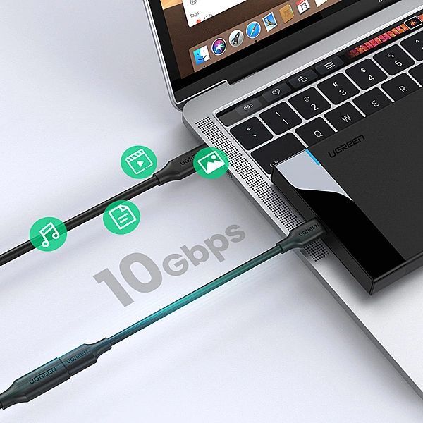 Kabel Ugreen 10387 Usb-c - Usb-c Pd Qc 4k 60Hz 100w 5a 10Gb/s 1m - cza