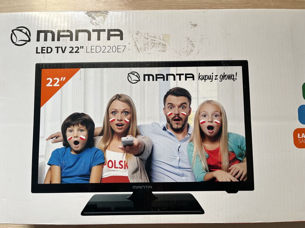 Жидкокристаллический монитор-телевизор Manta LED 220E7 TV 22’ Full HD