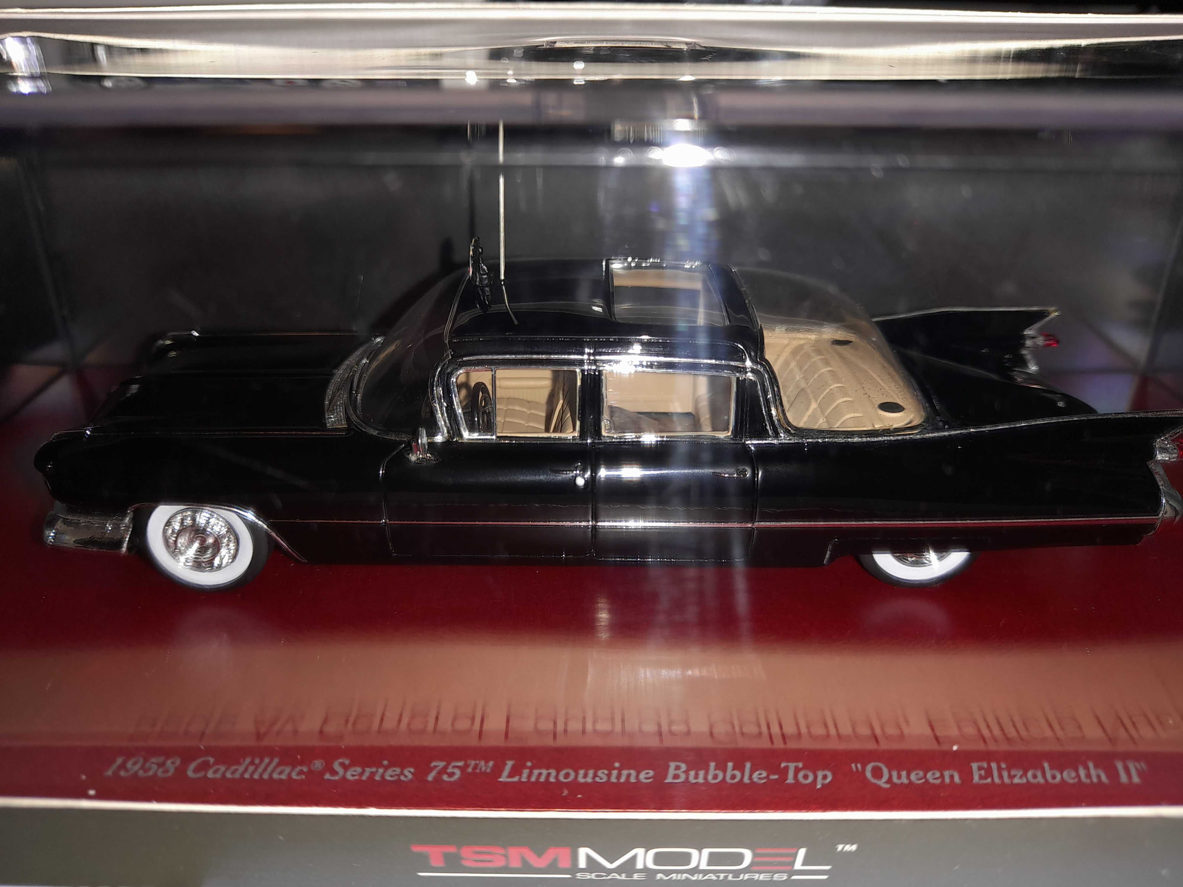 1/43 TSM Models Cadillac 75 1958 Limousine Rainha Isabel II  (Kennedy)