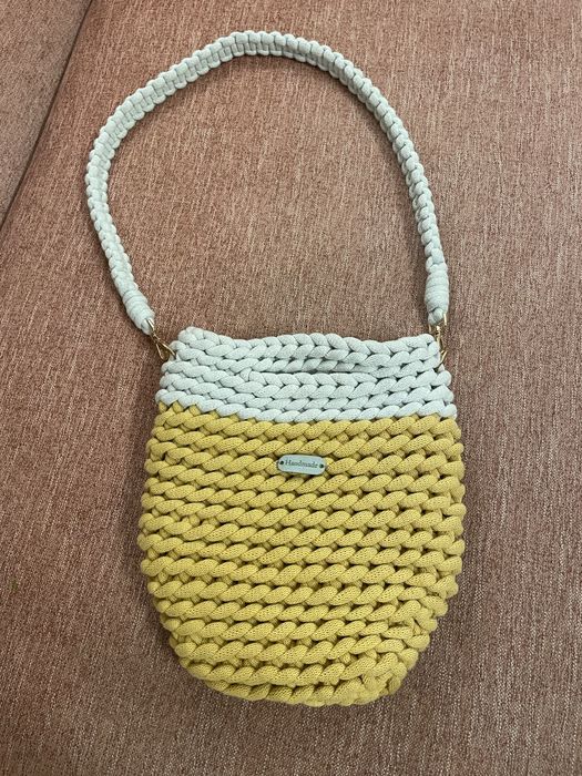 Torebka damska recznie robiona Handmade sznurkowa