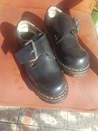 buty vintage czarne
