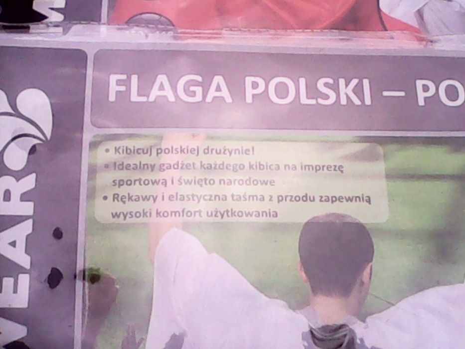 Poncho kibica flaga POLSKI L i XL NOWE