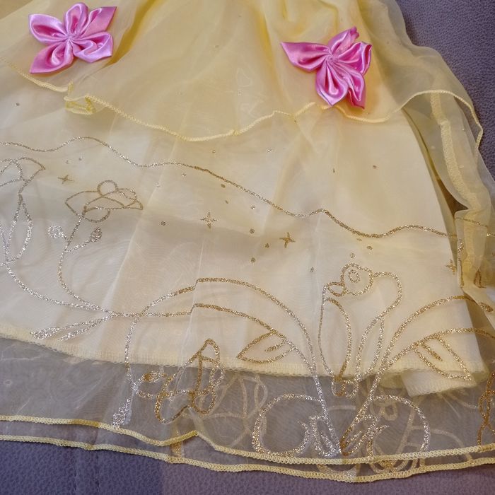 Sukienka strój karnawałowy przebranie księżniczka Bella r.110-116