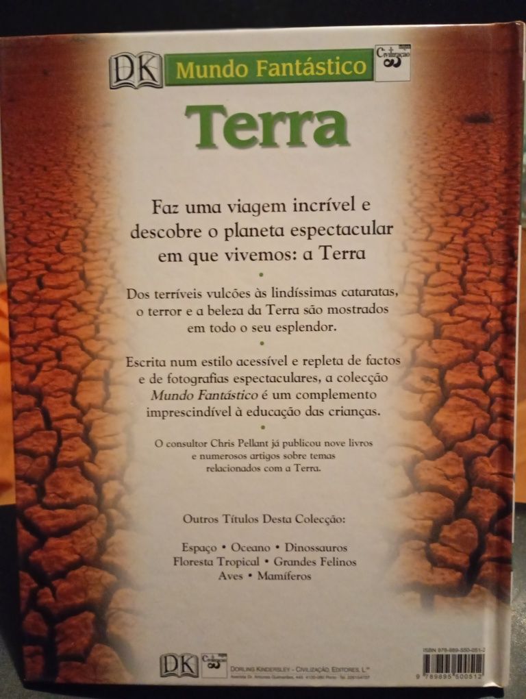 Livro " a terra - mundo fantástico"