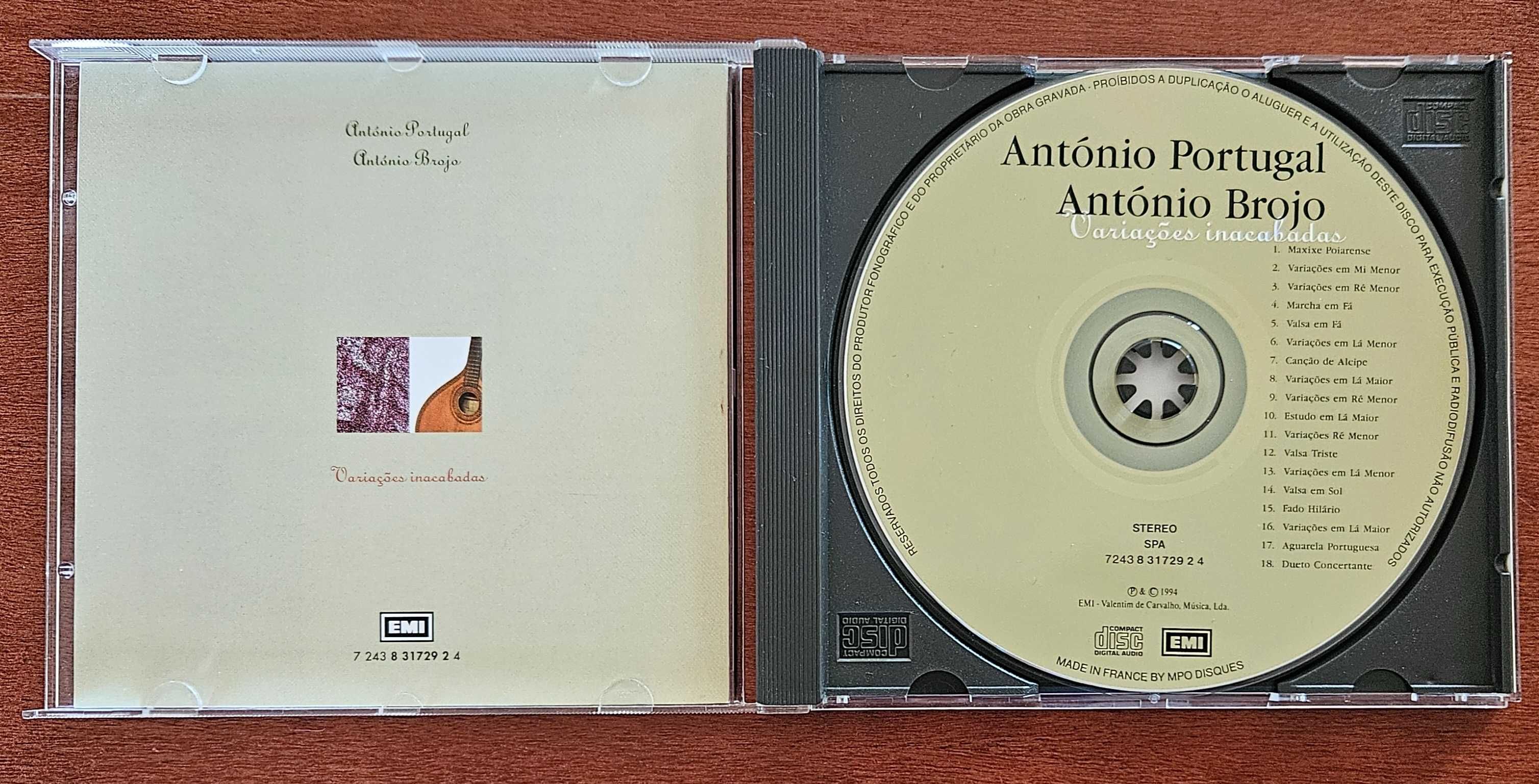 CD música portuguesa - Variações Inacabadas, Brojo e Portugal