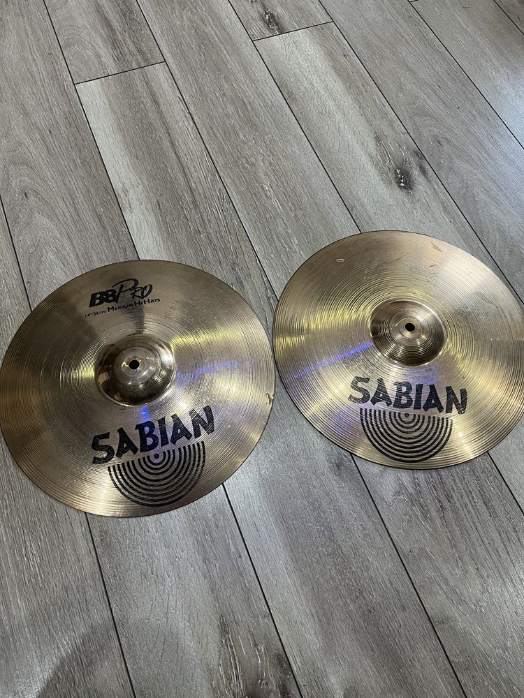 Talerz perkusji Sabian b8 pro medium hihat hihats 14”