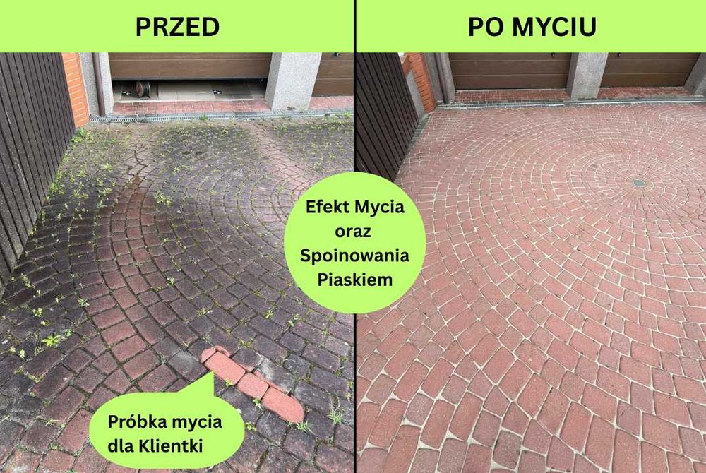 Mycie Czyszczenie kostki brukowej Olsztyn | Impregnacja, Spoinowanie
