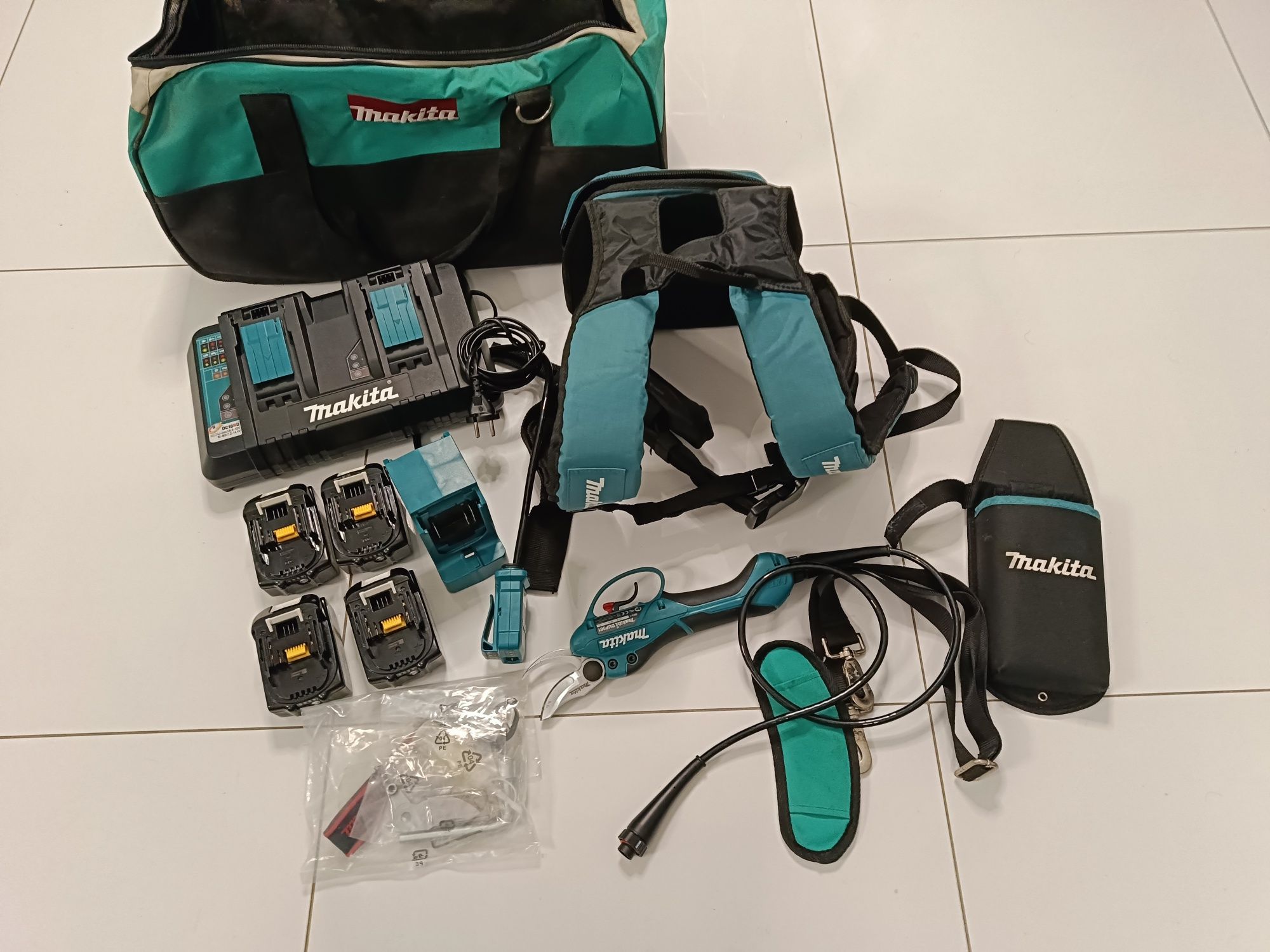 Makita DUP 361 sekator elektryczny zestaw