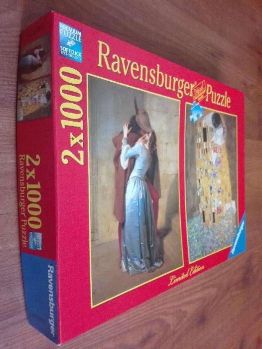 Puzzle 1000 peças Ravensburger: Francesco Hayez – O Beijo