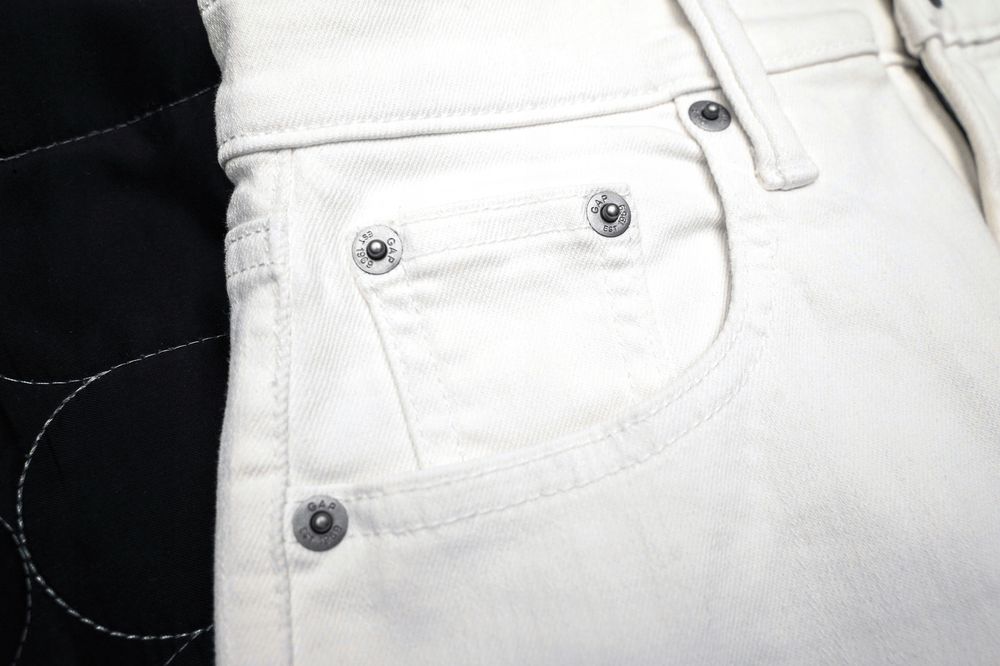 GAP | SUPER HIGH RISE 3/4 | Piękne Białe Jeansy Damskie Skinny | r.26R