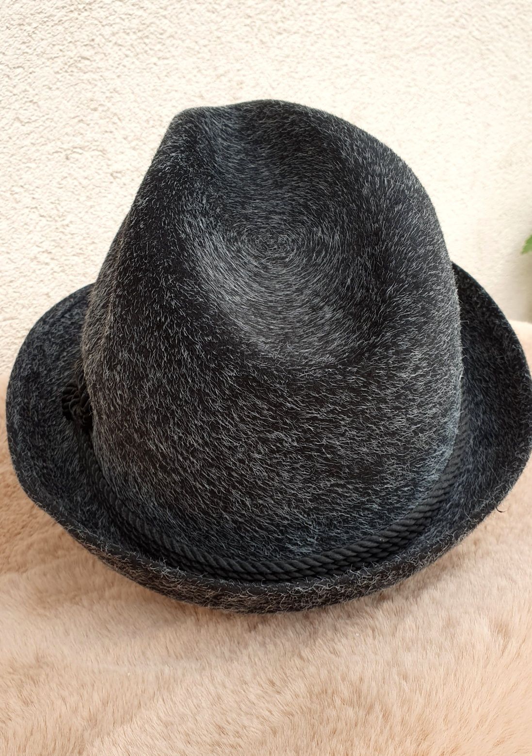 Kapelusz unisex Polkap Skoczów Trilby antracyt/grafit włosie rozm 58