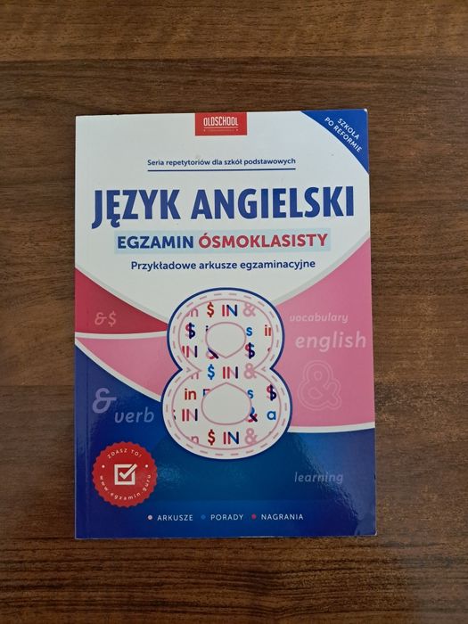Język angielski Egzamin ósmoklasisty Arkusze egzaminacyjne Nieużywane
