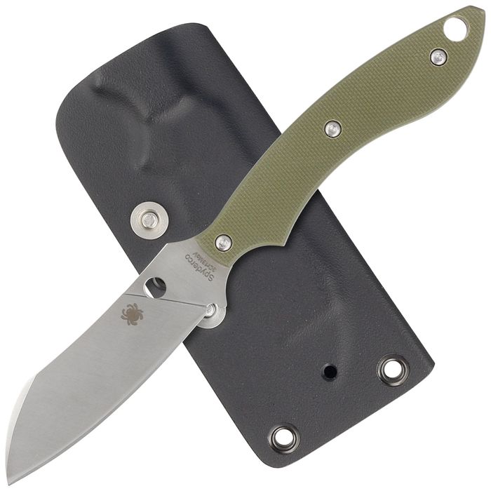 Nóż Spyderco Stok Drop Point Olive Drab G10, Satin 8Cr13MoV by Sjoerd