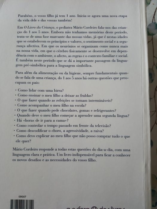 O livro da criança do 1 ano aos 5 anos