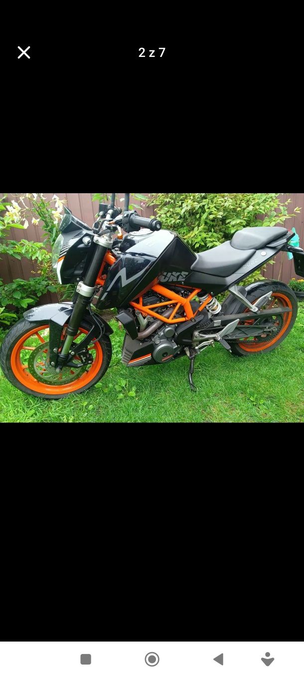 Motocykl KTM Duke 2014