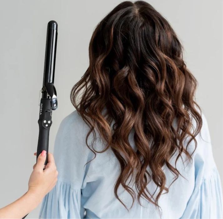 Плойка накрутка професійна ROZIA 28 мм [і ПОДАРУНОК ТЕРМОЗАХИСТ]